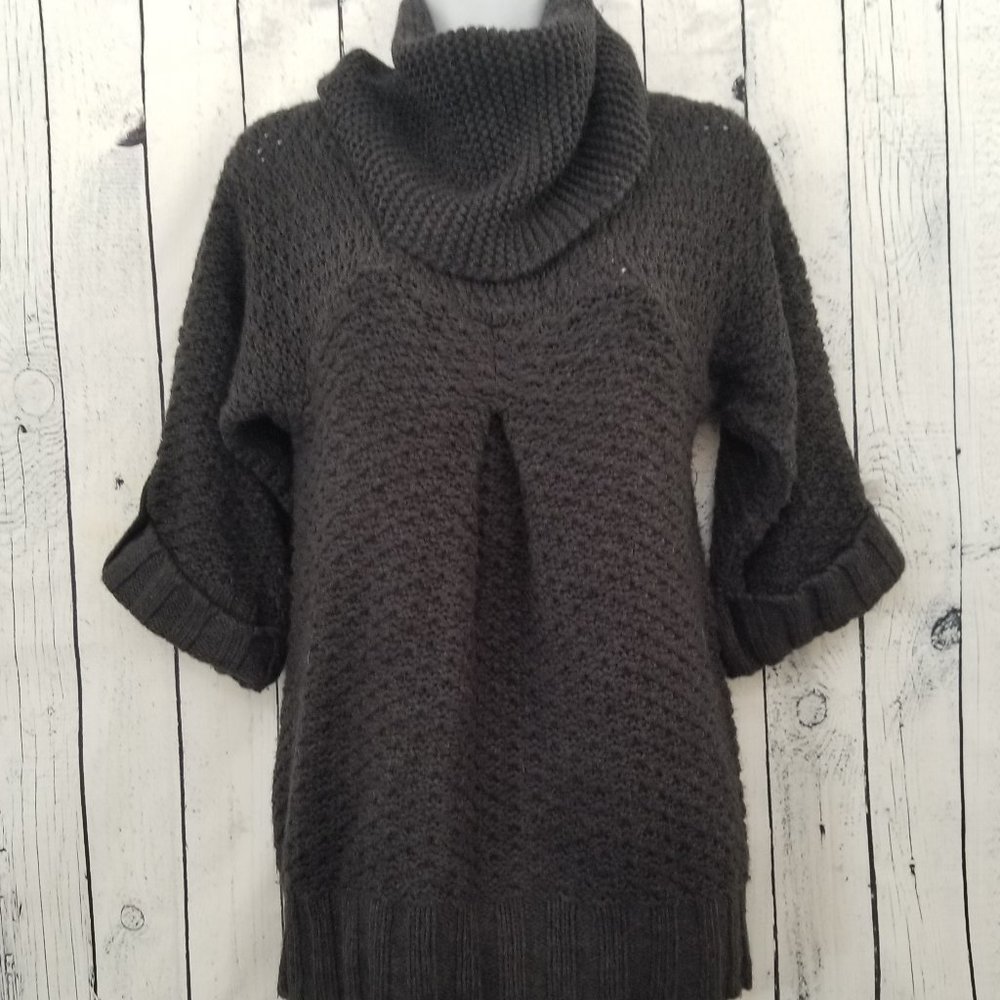 Dex Dark Grey Mock Turtle Neck Sweater